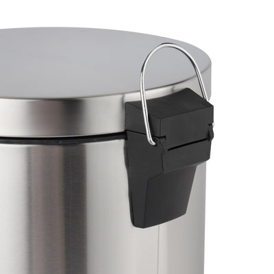 Royalford RF12092 20L Stainless Steel Pedal Bin | Soft Close Lid | Removable Inner Bucket | Hands Free Foot Pedal | Non Slip Base| Perfect  for  Home & Office Use