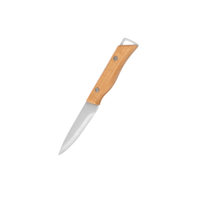 Royalford RF12093 4” Paring Knife| sharp stainless steel blade & durable wooden handle offers precise cutting| ergonomic grip, stain resistance, for everyday kitchen use|