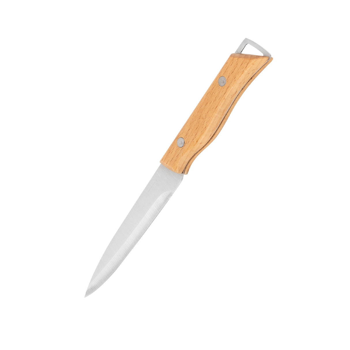 Royalford RF12095 5” Utility Knife| sharp stainless steel blade and sturdy wooden handle| for precise cutting, peeling, and slicing with comfort, durability, and control|