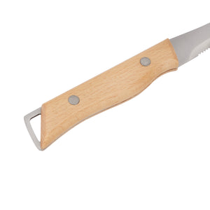 Royalford RF12096 5” fruit knife| extra-sharp stainless steel blade and wooden handle| durable, stain-resistant, perfect for precise cutting, peeling, and slicing tasks|