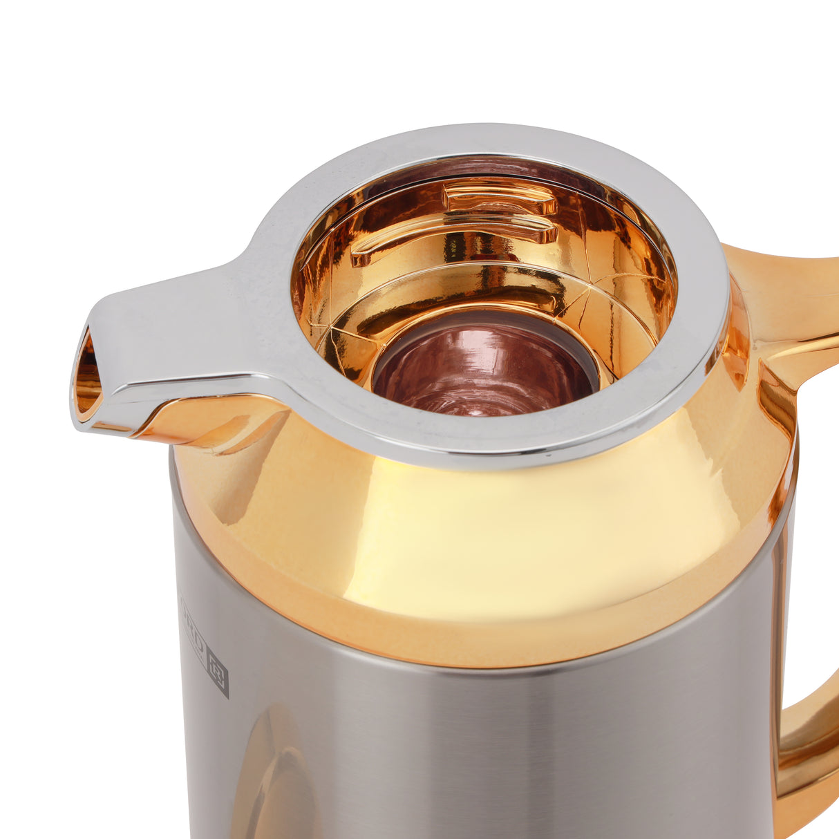 Royalford RF12122 Double Wall Vacuum Flask 1L | Stainless Steel Hot & Cold Thermal Flask | Asbestos Free Pink Glass Inner| Leak Resistant Design| Ergonomic Handle Grip