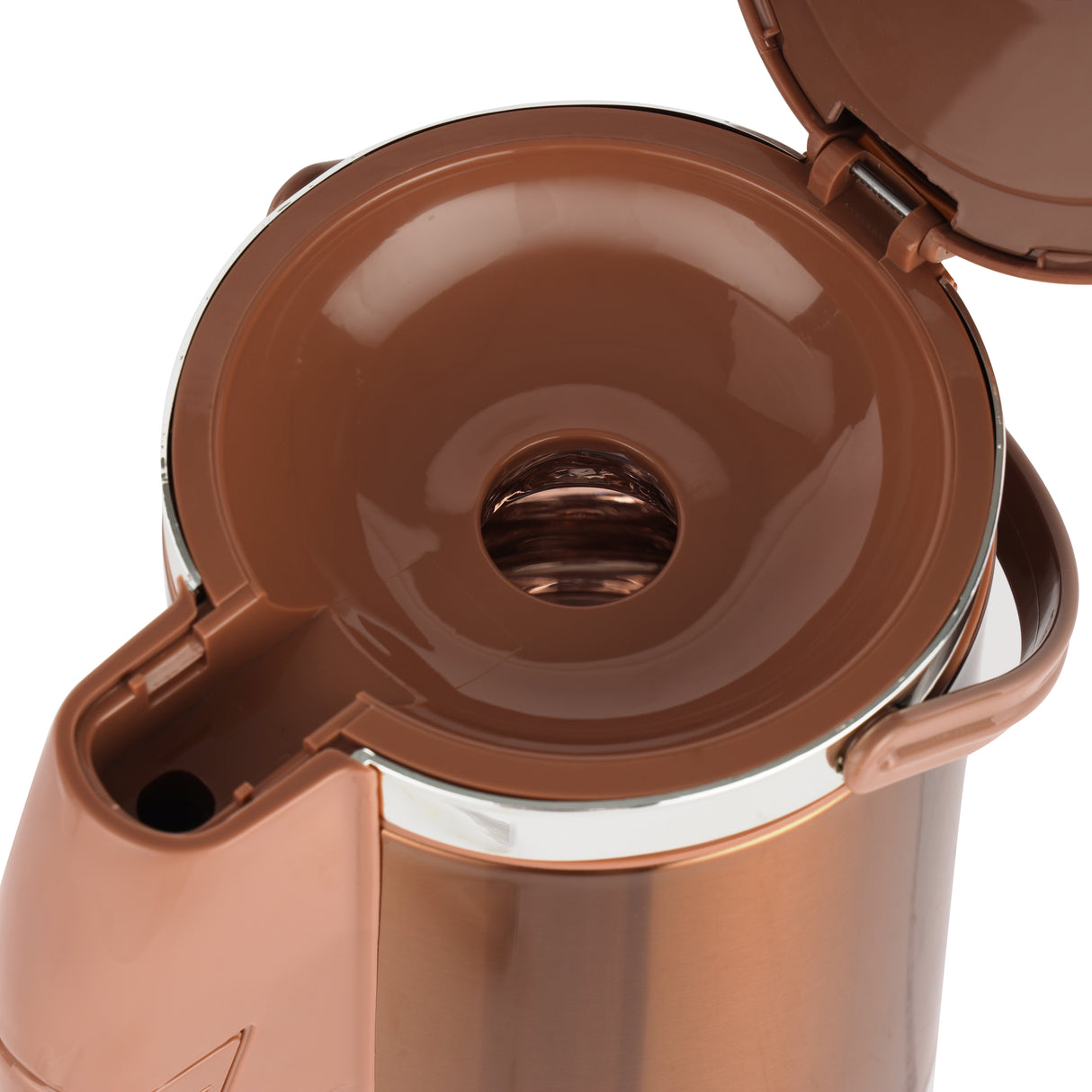 Royalford RF12133 Thermic Airpot Flask | 3.0L |Double Wall Vacuum Insulated Stainless Steel Air Pot | Pink Glass Inner | 360 Rotating Base | Long Heat Retention for Home