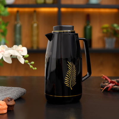 Royalford RF12143 Vacuum Flask | 1.0L | Durable Plastic Body | Hot & Cold Thermos | Asbestos Free|  Pink Glass Inner| Leak Resistant | Perfect for Home Office Travel