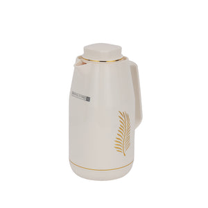 Royalford RF12144 Vacuum Flask |1.0L | Durable Plastic Body Hot Cold Thermos | Asbestos Free | Pink Glass Inner| Leak Resistant| Portable Design for Home Office Use Daily