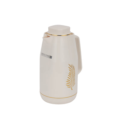 Royalford RF12144 Vacuum Flask |1.0L | Durable Plastic Body Hot Cold Thermos | Asbestos Free | Pink Glass Inner| Leak Resistant| Portable Design for Home Office Use Daily