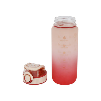 Royalford RF12158 700ml Water Bottle with Sipper & Straw | BPA Free Leak-Proof Flip Lid Drinking Bottle | Odour-Free Portable PP Sports Bottle for School, Gym & Travel