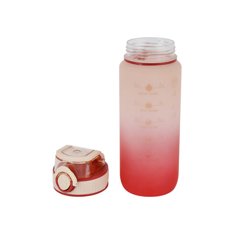 Royalford RF12158 700ml Water Bottle with Sipper & Straw | BPA Free Leak-Proof Flip Lid Drinking Bottle | Odour-Free Portable PP Sports Bottle for School, Gym & Travel