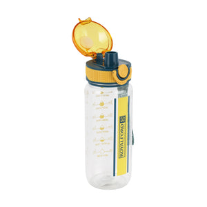 Royalford RF12160 Water Bottle 700ML |BPA Free Sports Bottle with Straw Sipper | Flip Lid Leak Proof Drinking Bottle with Carry Strap for Gym, School, Office & Travel Use