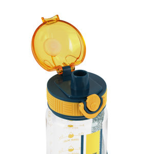 Royalford RF12160 Water Bottle 700ML |BPA Free Sports Bottle with Straw Sipper | Flip Lid Leak Proof Drinking Bottle with Carry Strap for Gym, School, Office & Travel Use