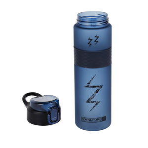 Royalford RF12161 900ml Water Bottle with Silicone Sipper & Straw | BPA Free Leak-Proof Flip Lid Drinking Bottle |  Portable Sports Bottle  for Gym, School & Travel