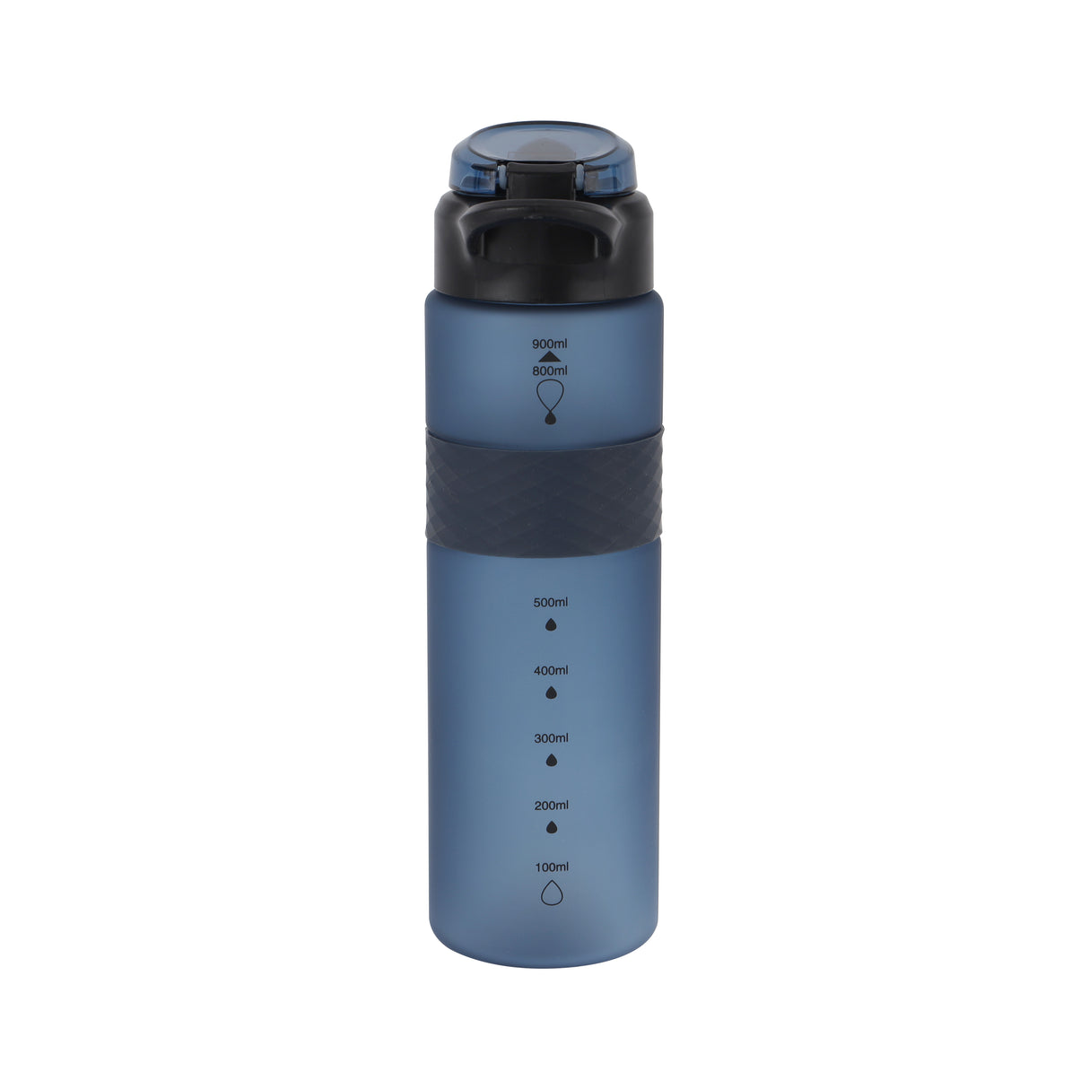 Royalford RF12161 900ml Water Bottle with Silicone Sipper & Straw | BPA Free Leak-Proof Flip Lid Drinking Bottle |  Portable Sports Bottle  for Gym, School & Travel