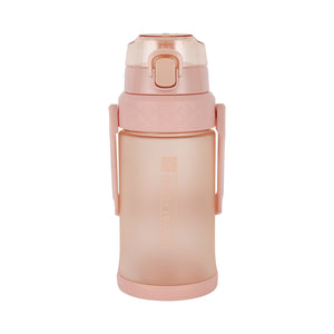 Royalford RF12163 1500ml Water Bottle with Silicone Sipper, Straw & Leak-Proof Flip Lid | Measurement Scale  | BPA-Free Design | Odour-Free and Easy-Grip Design
