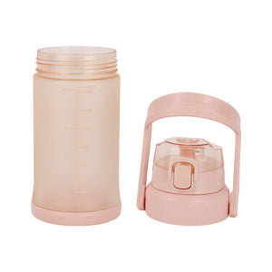 Royalford RF12163 1500ml Water Bottle with Silicone Sipper, Straw & Leak-Proof Flip Lid | Measurement Scale  | BPA-Free Design | Odour-Free and Easy-Grip Design