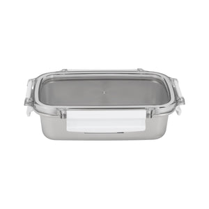 Royalford RF12171 600ML Stainless Steel Lunch Box | BPA Free Lid | 100% Airtight & Leak-Proof Design | Premium Food Grade Container for Office, School & Travel Use