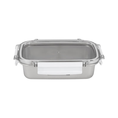 Royalford RF12171 600ML Stainless Steel Lunch Box | BPA Free Lid | 100% Airtight & Leak-Proof Design | Premium Food Grade Container for Office, School & Travel Use