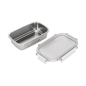 Royalford RF12171 600ML Stainless Steel Lunch Box | BPA Free Lid | 100% Airtight & Leak-Proof Design | Premium Food Grade Container for Office, School & Travel Use