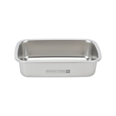 Royalford RF12171 600ML Stainless Steel Lunch Box | BPA Free Lid | 100% Airtight & Leak-Proof Design | Premium Food Grade Container for Office, School & Travel Use