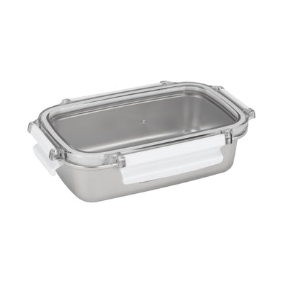 Royalford RF12171 600ML Stainless Steel Lunch Box | BPA Free Lid | 100% Airtight & Leak-Proof Design | Premium Food Grade Container for Office, School & Travel Use