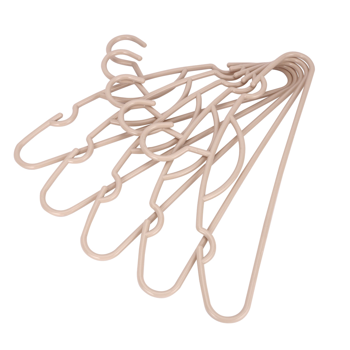 Royalford RF12174 Clothes Hanger 5PCS Set| durable anti-skid plastic design, lightweight and sturdy build| for shirts, dresses, and space-saving wardrobe organization|