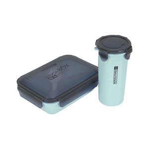 Royalford RF12177 Lunch Box with Water Bottle Set | 800ML Food Container + 500ML Bottle | BPA Free Airtight Leakproof Lunch Box with Spoon for School , Office & Travel