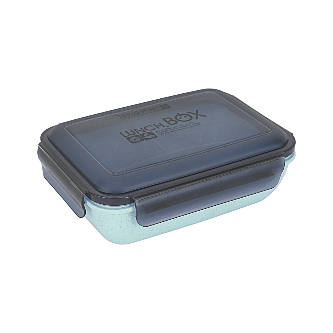 Royalford RF12177 Lunch Box with Water Bottle Set | 800ML Food Container + 500ML Bottle | BPA Free Airtight Leakproof Lunch Box with Spoon for School , Office & Travel