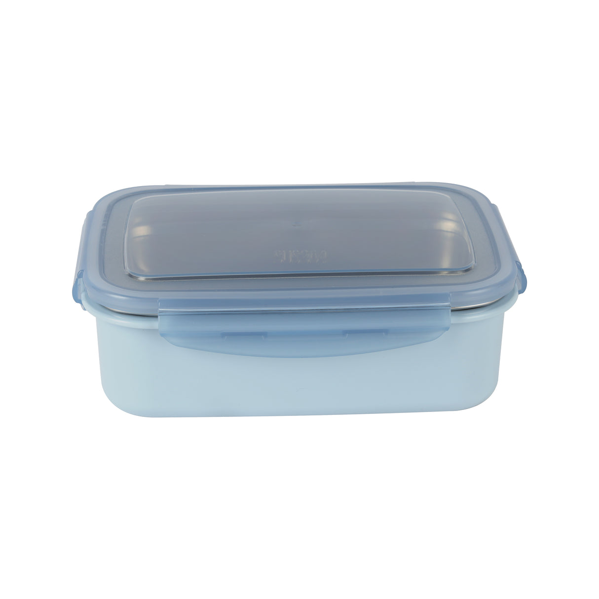 Royalford RF12187 850ML Lunch Box with Stainless Steel Tray and Spoon | BPA Free Leak-Proof Food Container | 4-Side Lock Lid | Freezer Safe | Durable PPE Outer Body