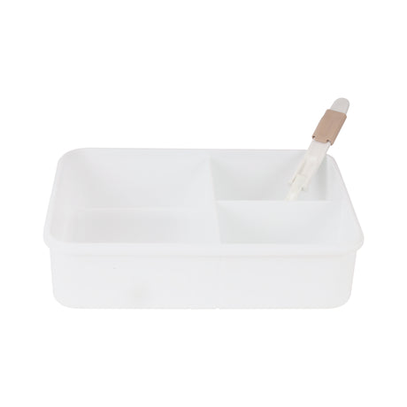 Royalford RF12191 Lunch Box 1600ml| Spoon & Holder 3 Compartment Leak Proof BPA Free Food Grade| PPE Freezer Safe Durable Food Storage Container for Office School Travel|