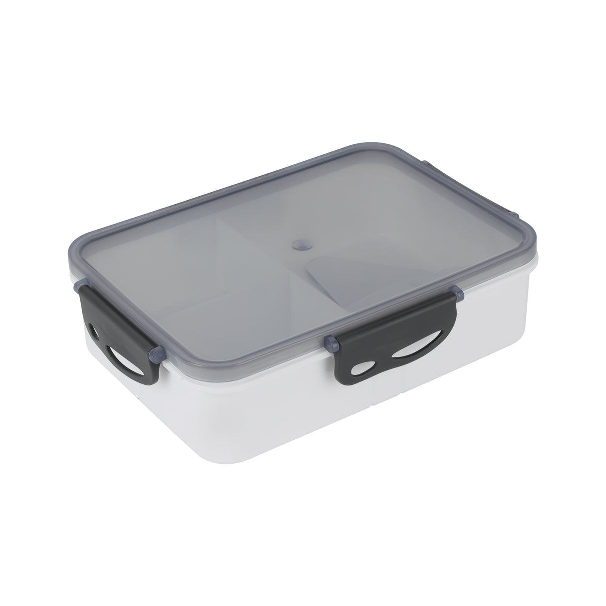 Royalford RF12191 Lunch Box 1600ml| Spoon & Holder 3 Compartment Leak Proof BPA Free Food Grade| PPE Freezer Safe Durable Food Storage Container for Office School Travel|