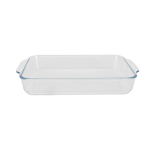 Royalford RF12194 Glass Baking Dish with Lid 3L | Tempered Glass Bake and Serve | Oven Dishwasher & Freezer Safe  | BPA and Lead Free |  Ideal for Baking & Serving