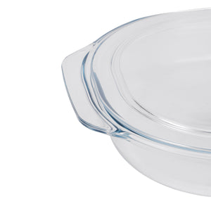 Royalford RF12195 Glass Baking Dish with Lid 3L | Tempered Glass Bake n Serve | Oven Dishwasher & Freezer Safe | BPA & Lead Free |  Ideal for Baking Serving & Storage