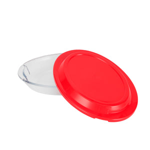 Royalford RF12199 Glass Baking Dish with Lid 0.8L Capacity | Tempered Glass Bakeware | Oven Safe, Freezer Safe  & Dishwasher Safe | BPA Free & Lead Free Bake & Serve Dish