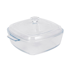 Royalford RF12200 1.5L Glass Baking Dish with Lid | Tempered BPA Free & Lead Free, Oven Safe, Freezer Safe, Dishwasher Safe Bake n Serve Casserole for Cooking & Storage