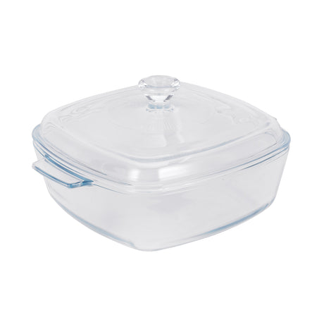 Royalford RF12200 1.5L Glass Baking Dish with Lid | Tempered BPA Free & Lead Free, Oven Safe, Freezer Safe, Dishwasher Safe Bake n Serve Casserole for Cooking & Storage