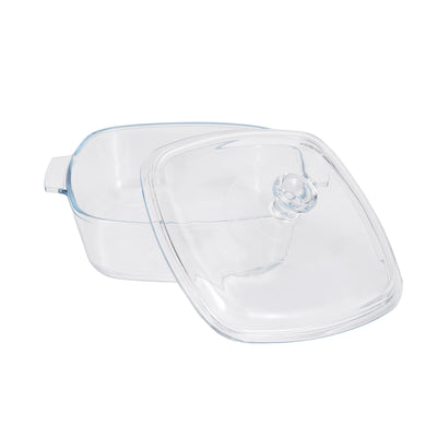 Royalford RF12200 1.5L Glass Baking Dish with Lid | Tempered BPA Free & Lead Free, Oven Safe, Freezer Safe, Dishwasher Safe Bake n Serve Casserole for Cooking & Storage