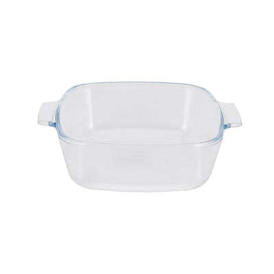 Royalford RF12201 0.8L Tempered Glass Baking Dish with Lid | BPA & Lead Free Bake and Serve Casserole | Oven, Microwave, Freezer & Dishwasher Safe Clear Glass Cookware