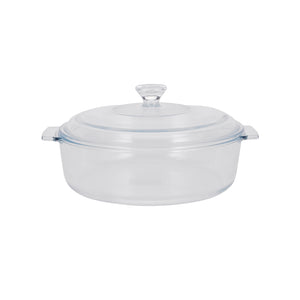 Royalford RF12202 1.7L Glass Baking Dish with Lid | Tempered BPA Free & Lead Free | Oven Safe, Freezer Safe, Dishwasher Safe Bake n Serve Casserole for Cooking & Serving
