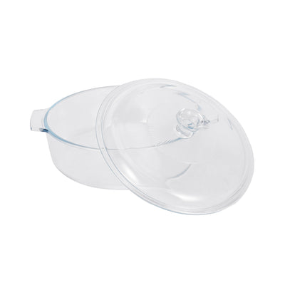 Royalford RF12202 1.7L Glass Baking Dish with Lid | Tempered BPA Free & Lead Free | Oven Safe, Freezer Safe, Dishwasher Safe Bake n Serve Casserole for Cooking & Serving