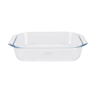 Royalford RF12203 2.1L Glass Baking Dish with Lid | Premium Tempered Glass Bake n’ Serve | Oven, Dishwasher & Freezer Safe up to -10°C | BPA & Lead Free Cookware