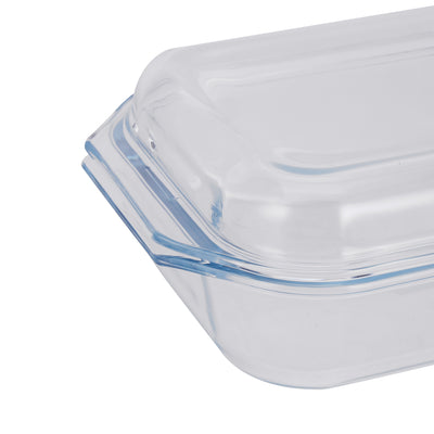 Royalford RF12203 2.1L Glass Baking Dish with Lid | Premium Tempered Glass Bake n’ Serve | Oven, Dishwasher & Freezer Safe up to -10°C | BPA & Lead Free Cookware