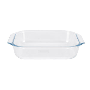 Royalford RF12204 Glass Baking Dish with Lid 1.35L| Tempered Oven Safe Bakeware | Durable BPA Free , Lead Free Glass Casserole  | Perfect for Baking, Serving & Storage