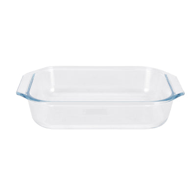 Royalford RF12204 Glass Baking Dish with Lid 1.35L| Tempered Oven Safe Bakeware | Durable BPA Free , Lead Free Glass Casserole  | Perfect for Baking, Serving & Storage