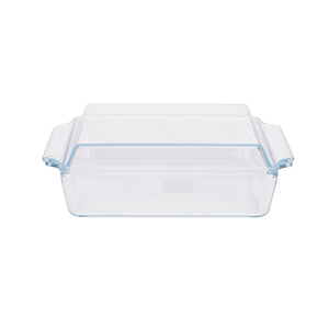 Royalford RF12205 Glass Baking Dish with Lid 2.0L| Tempered Oven Safe Bakeware | Durable BPA Free, Lead Free Glass Casserole Dish | Perfect for Baking, Serving & Storage