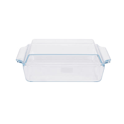 Royalford RF12205 Glass Baking Dish with Lid 2.0L| Tempered Oven Safe Bakeware | Durable BPA Free, Lead Free Glass Casserole Dish | Perfect for Baking, Serving & Storage
