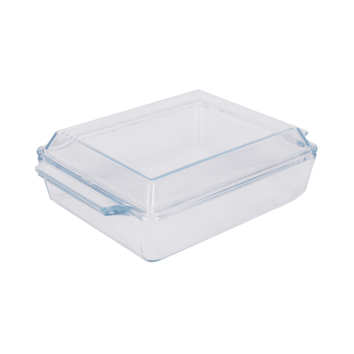Royalford RF12205 Glass Baking Dish with Lid 2.0L| Tempered Oven Safe Bakeware | Durable BPA Free, Lead Free Glass Casserole Dish | Perfect for Baking, Serving & Storage