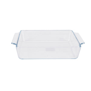 Royalford RF12205 Glass Baking Dish with Lid 2.0L| Tempered Oven Safe Bakeware | Durable BPA Free, Lead Free Glass Casserole Dish | Perfect for Baking, Serving & Storage