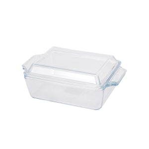 Royalford RF12207 1.0L Tempered Glass Baking Dish with Lid  | Oven,  Microwave & Freezer Safe Casserole |  BPA & Lead Free Durable Bake and Serve Glass Cookware