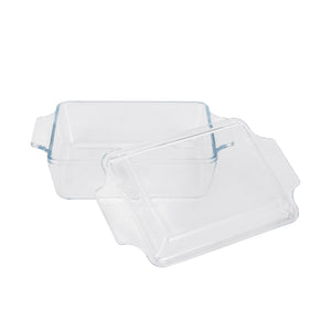 Royalford RF12207 1.0L Tempered Glass Baking Dish with Lid  | Oven,  Microwave & Freezer Safe Casserole |  BPA & Lead Free Durable Bake and Serve Glass Cookware