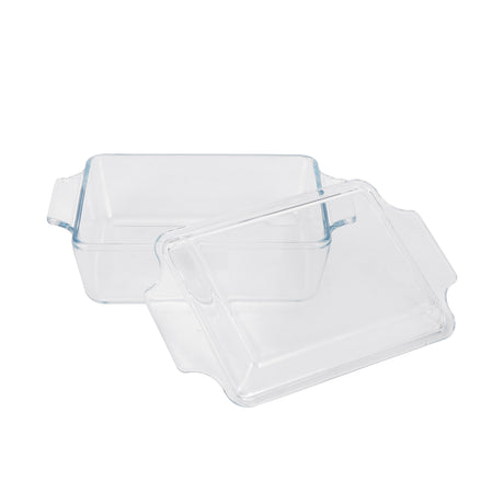 Royalford RF12207 1.0L Tempered Glass Baking Dish with Lid  | Oven,  Microwave & Freezer Safe Casserole |  BPA & Lead Free Durable Bake and Serve Glass Cookware