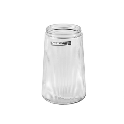 Royalford RF12208 5PC Water Jug & Cups Set | 1200ml Glass Jug and 4x250ml Cups | BPA Free Lead-Free Soda Lime Glass | Heat & Scratch Resistant Beverage Serving Set