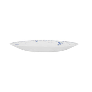 Royalford RF12214 10.5" opalware dinner plate| lightweight and chip-resistant with elegant floral design| microwave and dishwasher safe, ideal for serving meals|